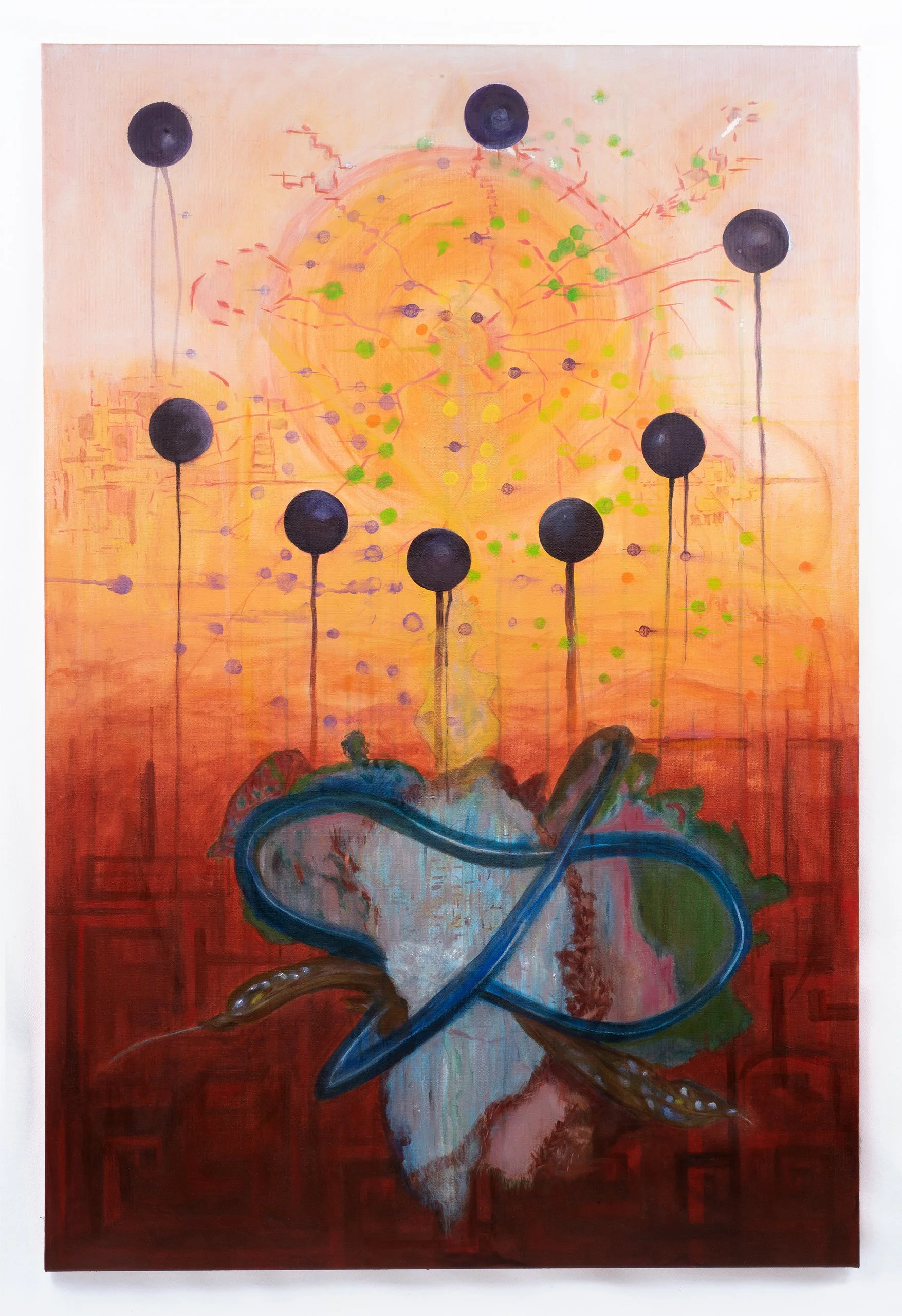 Annex (Operation Absolute Resolve), 135 x 90 cm, acrylic on canvas, 2026