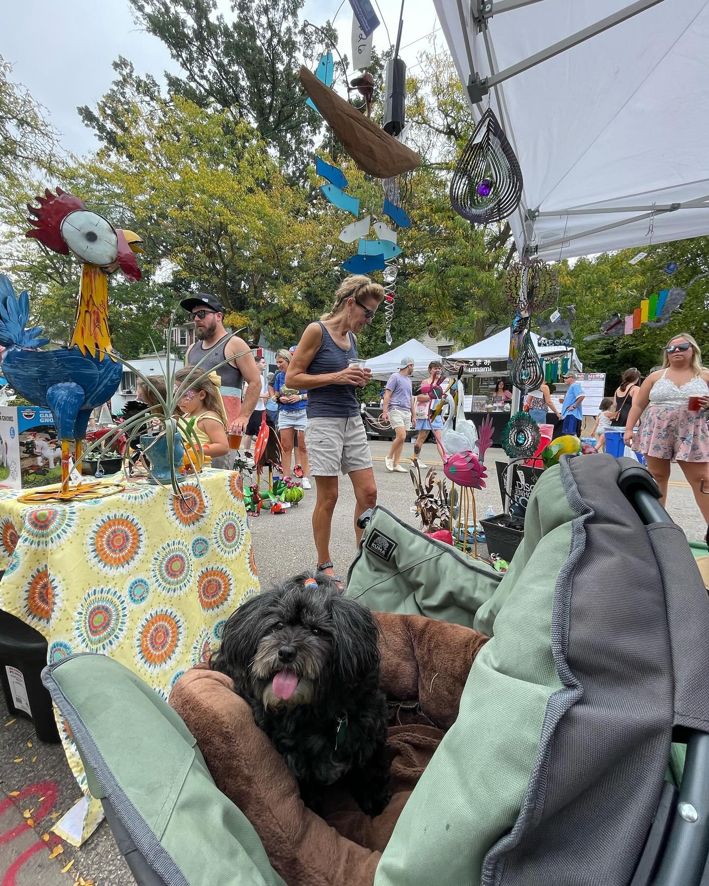 Mia&rsquo;s having a great day and she hopes you are too! Come see us outside I/O Arcade at the main stage all weekend at the Willy Street Fair! There are a lot of awesome new vendors this year #madisonwi #willystreet #willystreetfair