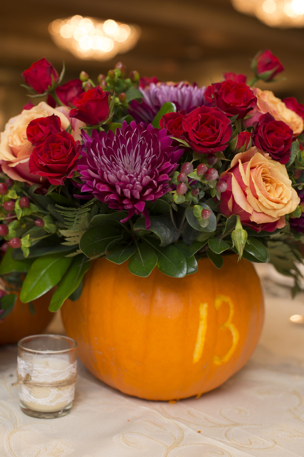 Sunset Harvest Romance in Jewel Tone Fall Colors — J&M Floral and Event