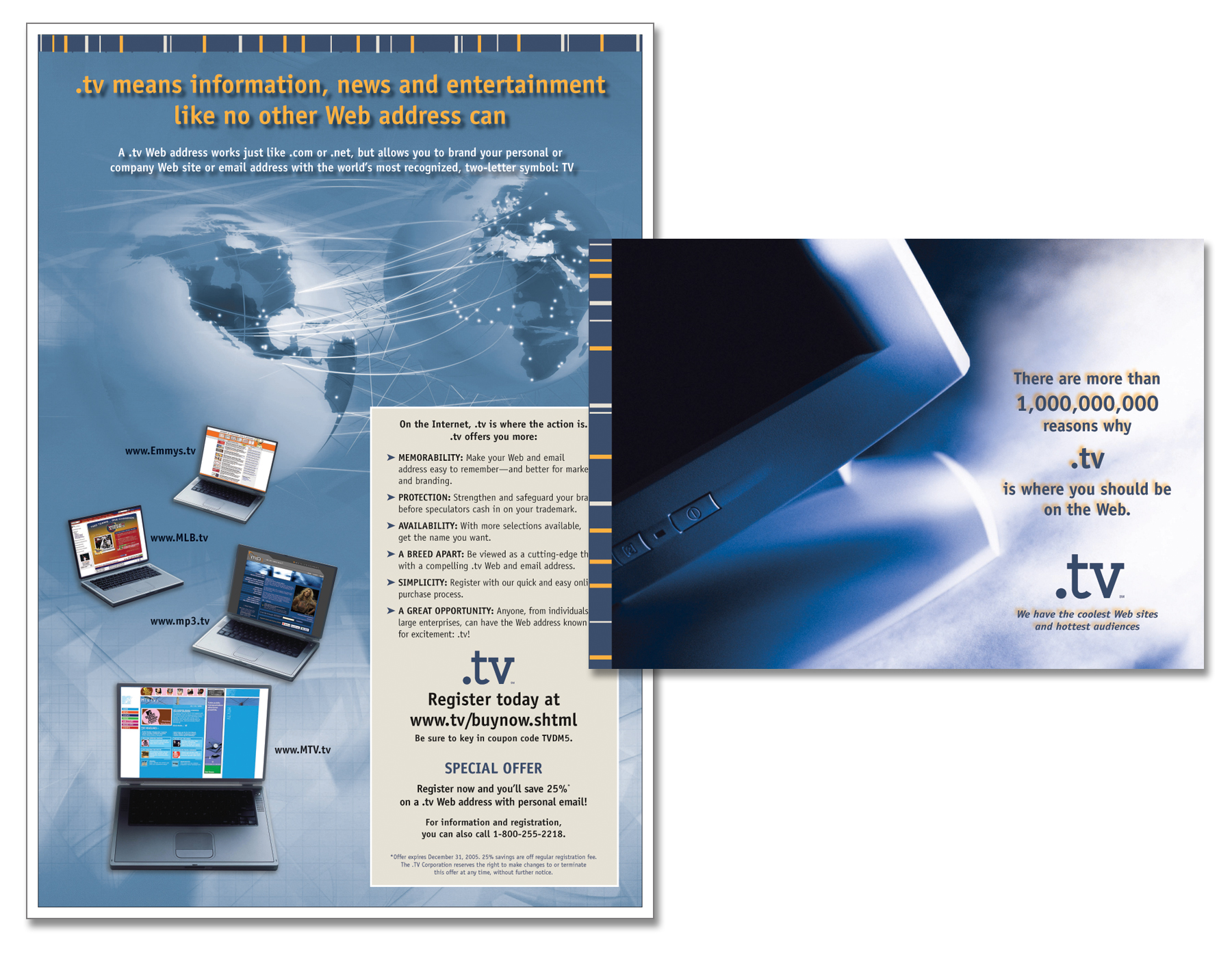 .TV “Where You Should Be On The Web” Direct Mail