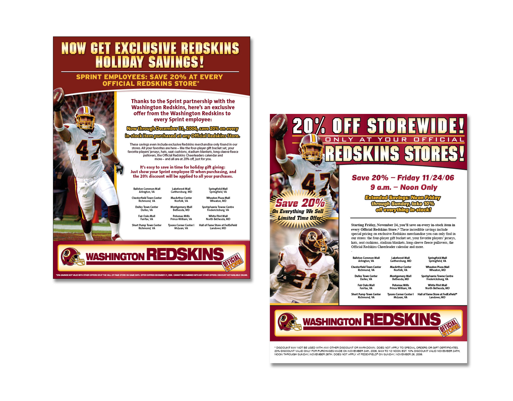 Washington Redskins Email Campaigns