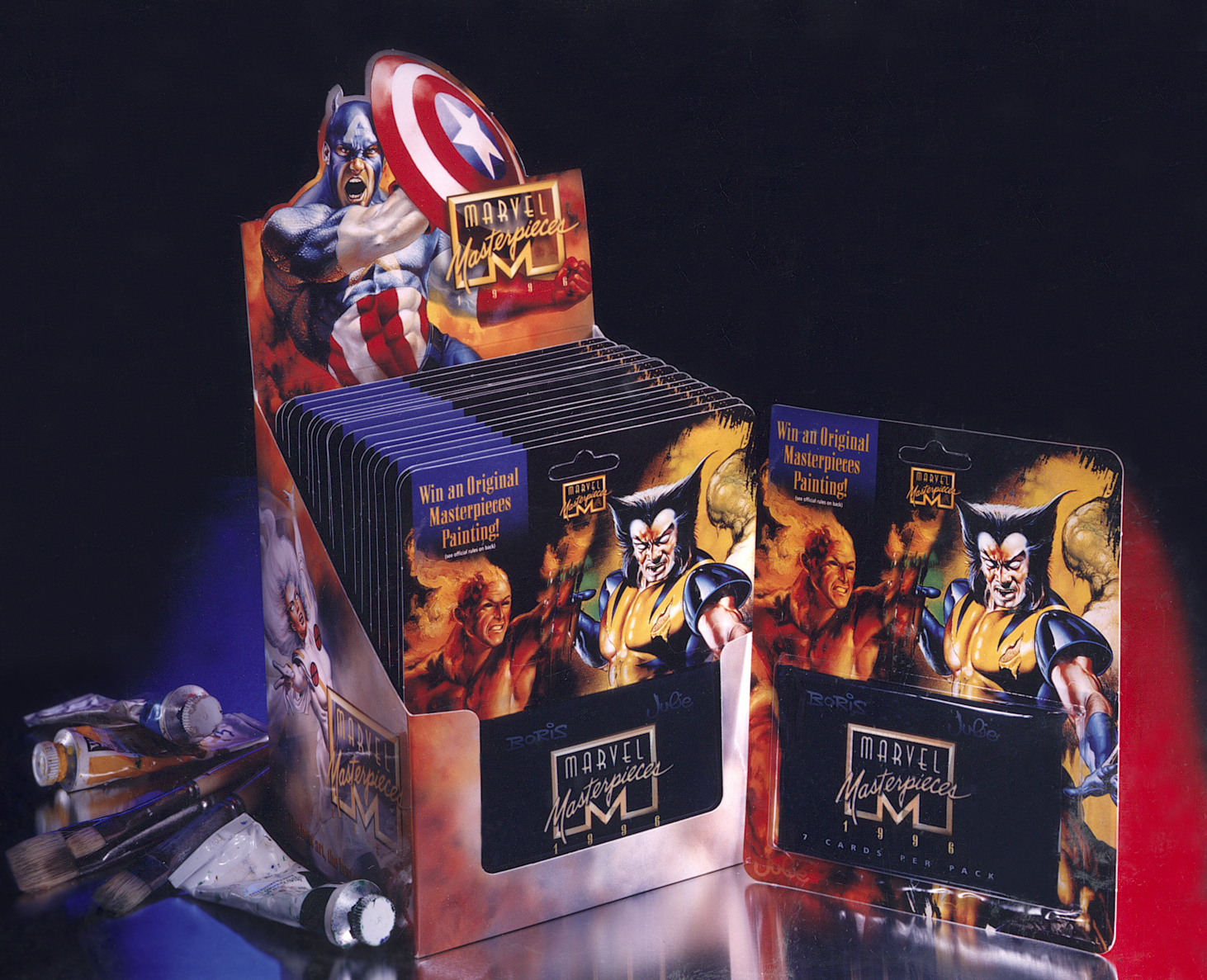 Marvel Comics’ Marvel Masterpiece Card Set & Box Design