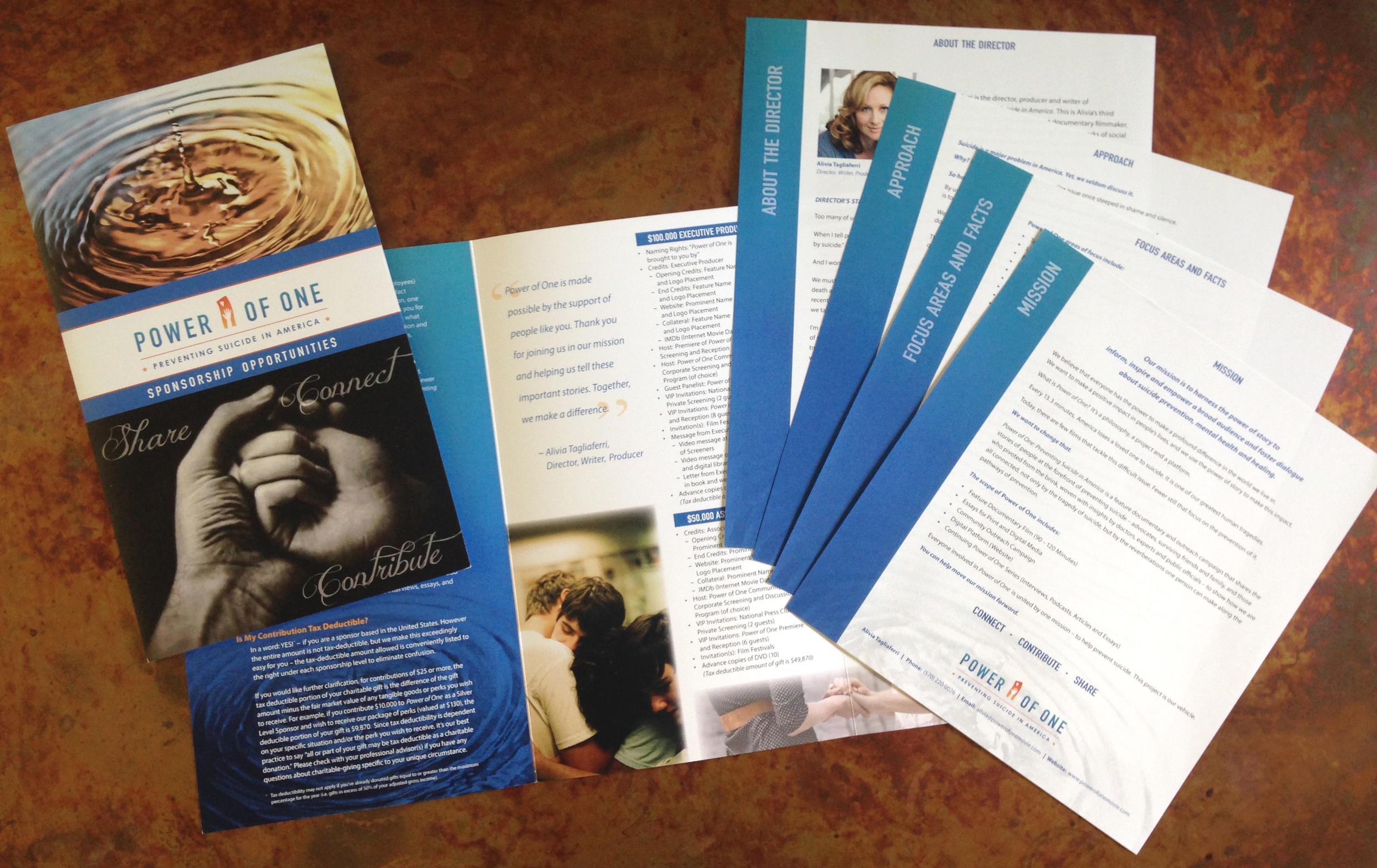 Power Of One Brochure and Media Kit