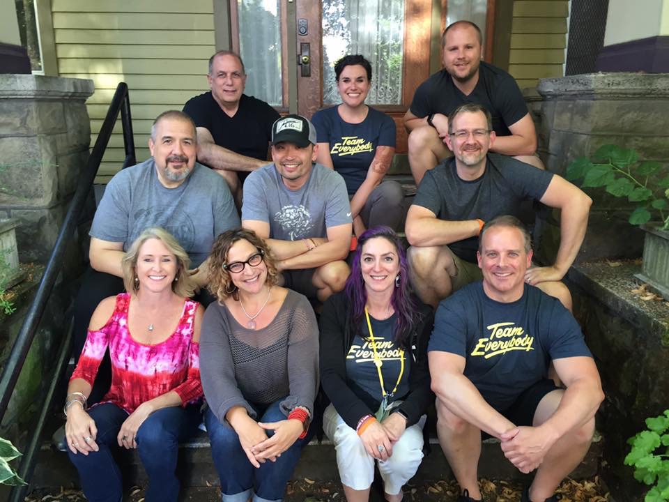 My amazing housemates including two of my design clients ( Embrace Different and Thrive This Day ). We all like to work with people that we love who inspire us. My clients are no different. We inspire each other! Thank you, Harry Lewis for organizing such an amazing group!