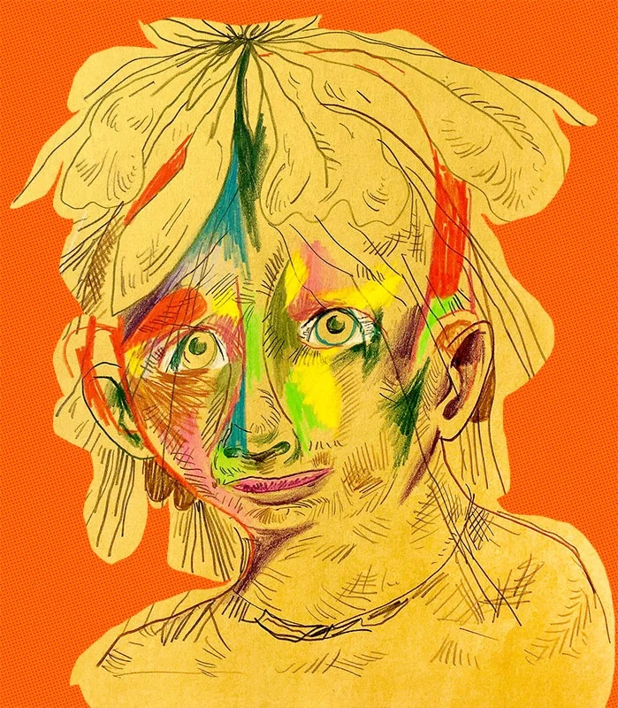 Stop the Cycle, 2016 Color pencil on paper 9 x 10.5 inches