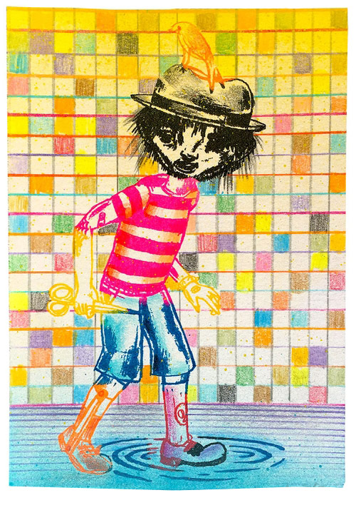 Walking With Scissors (Color)