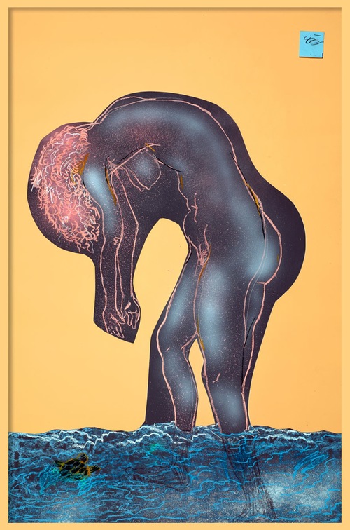 Bather with Turtle