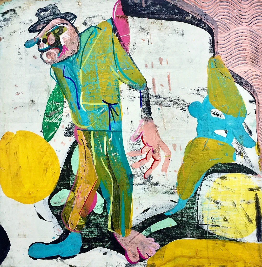 Untitled, (Man holding a sun)