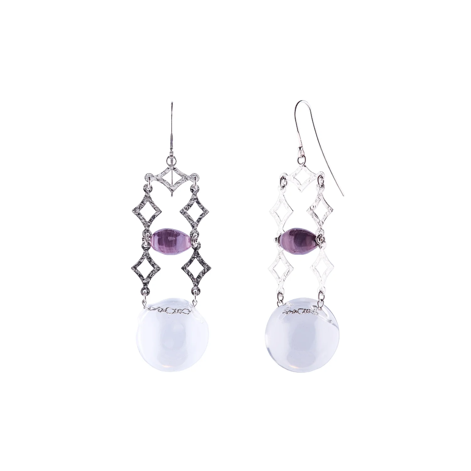 Pearls of Byzantium | Earrings pendants in silver 925 (Bizantin)