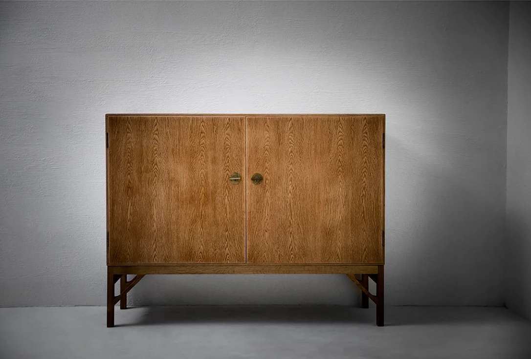  Borge Mogensen A232 cabinet oak, brass Denmark, 1950s  sold  
