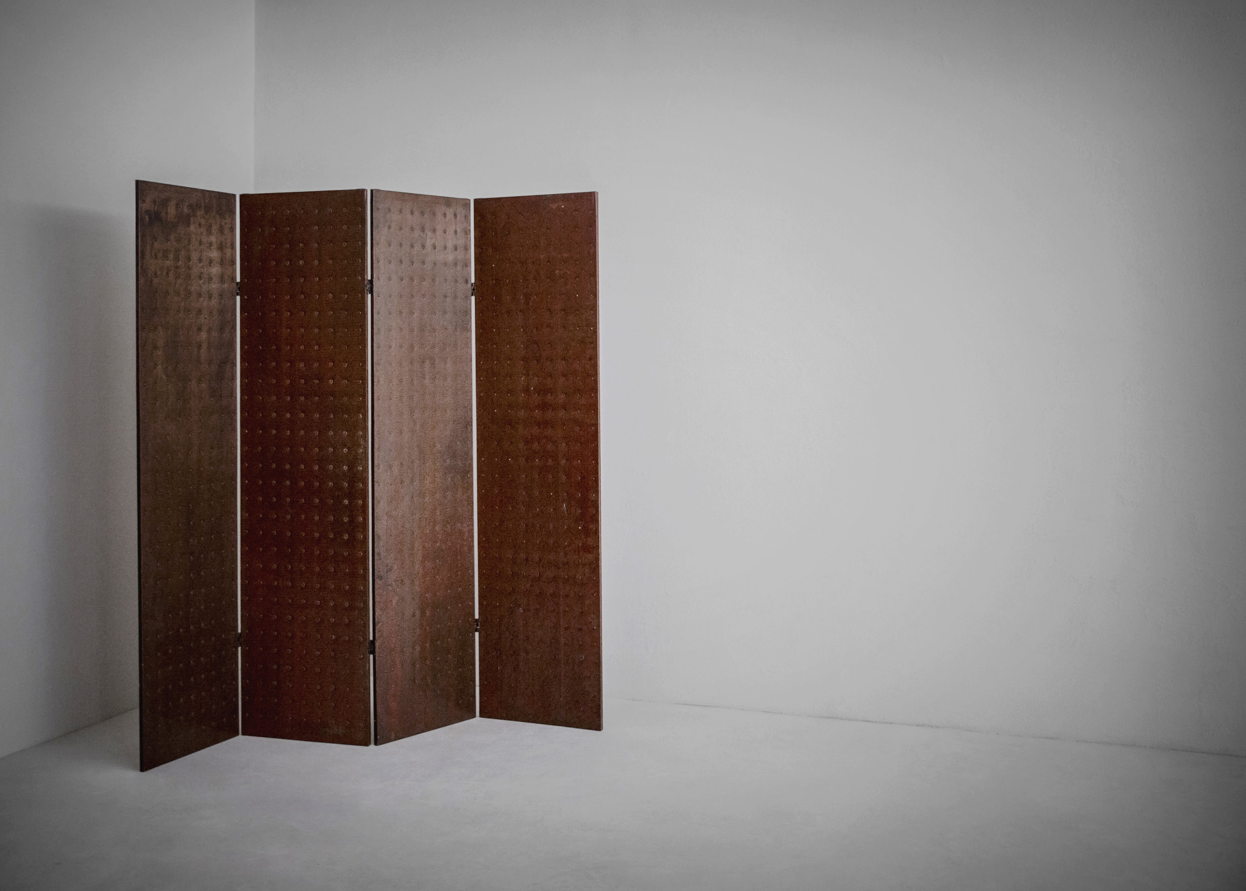  Mats Theselius ‘Rörligt Objekt’ screen patinated copper over wood Sweden, c. 1990 