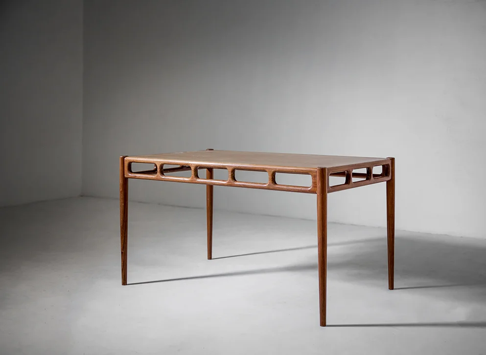  Ejnar Pedersen coffee table teak Denmark, 1950s literature:&nbsp; Håndværk og Livsværk: Ejnar Pedersen. Snedker. , Samuel Rachlin, 2014, p. 62-63 