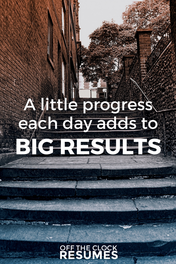 A little progress each day adds to big results. | Motivational Quotes