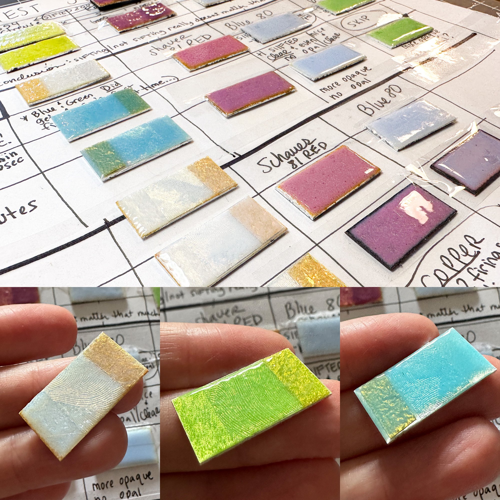 Opalescent Sample Strips