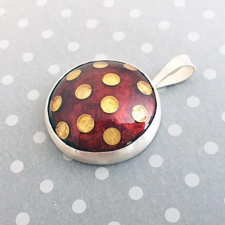 Red Polka Dot Pendant