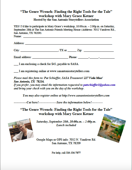 SASA Workshop 2019 with Mary Grace Ketner