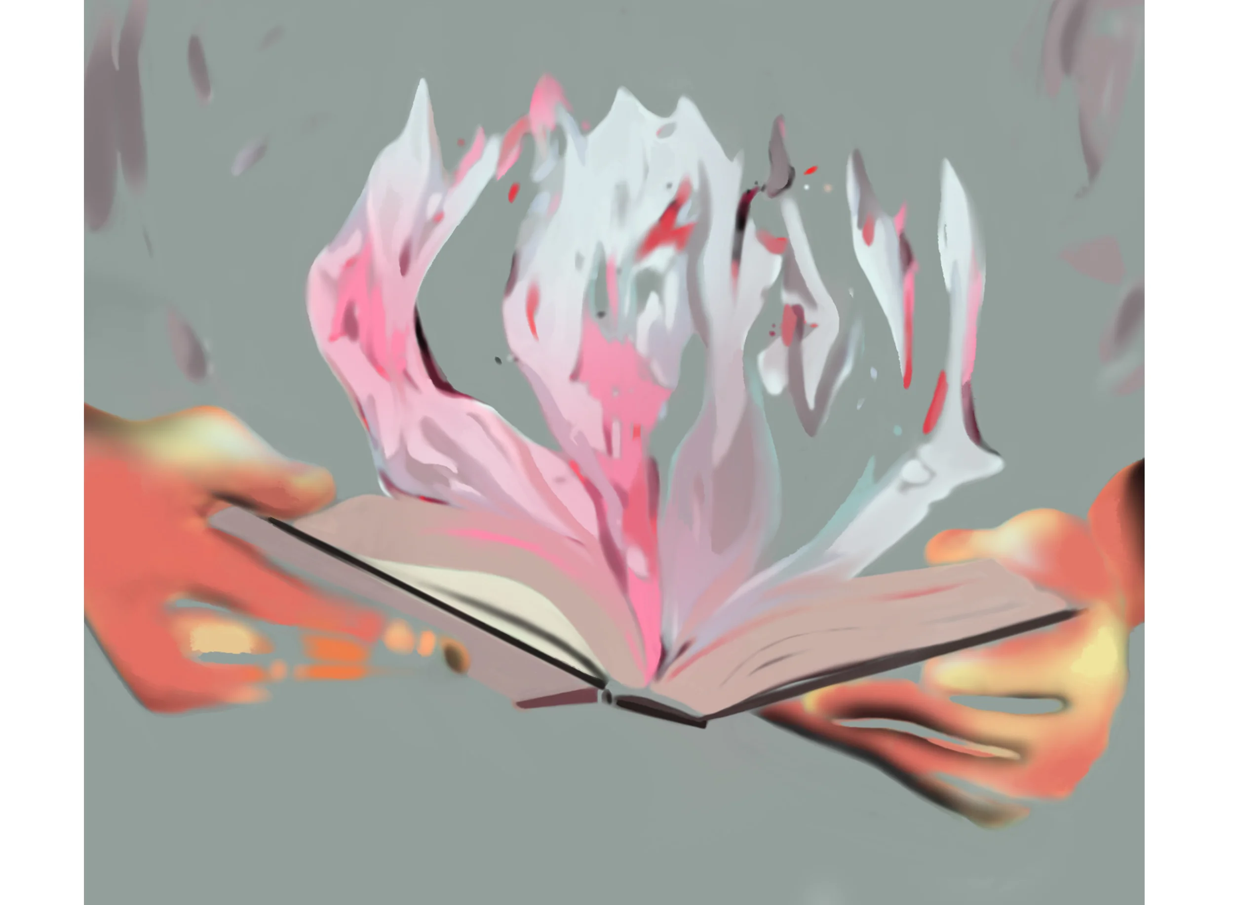 I Saw Satan Book in Flames