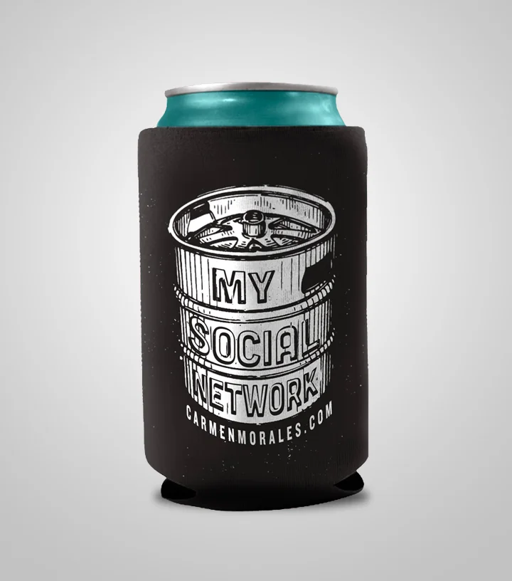 MY SOCIAL NETWORK Koozie (can cooler)