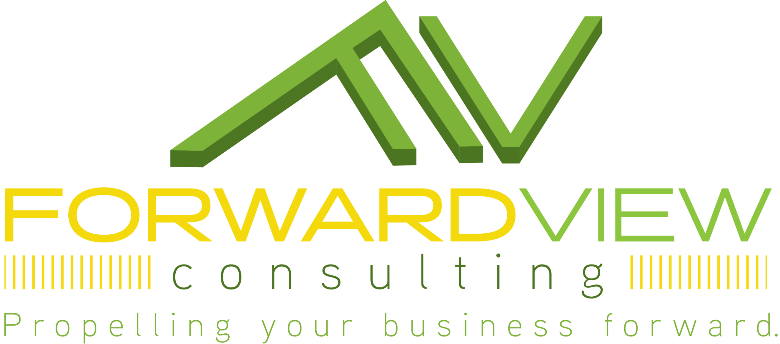 Note that Forward View has integrated our slogan in the logo.
