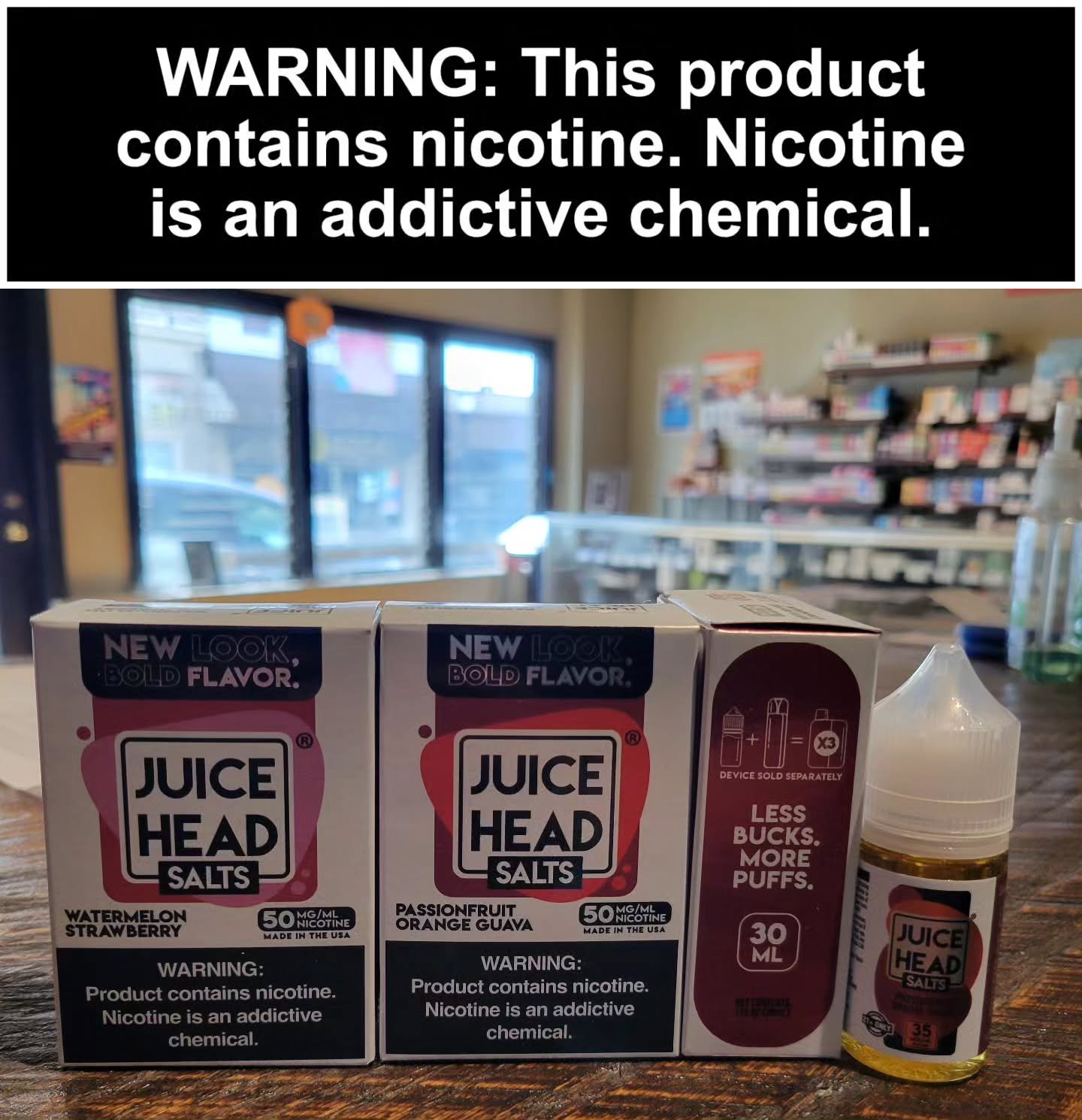 We've got some delectable new flavors from @juiceheadofficial at our Ambler shop! Watermelon Strawberry and Passionfruit Orange Guava! We've stocked Juice Head for years and they never disappoint. Known for their authentic fruit flavors; these liquid