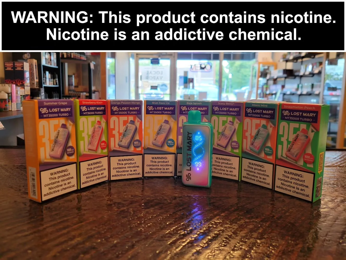 New disposable alert! We've got a tantalizing new lineup of brand new Lost Mary 35k disposables at our Doylestown shop! With a substantial 1,000 mah battery, smooth and turbo modes, and a whopping 35,000 puffs, they're sure to become your favorite ne