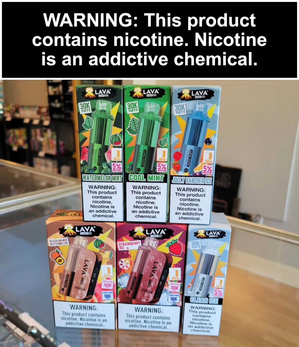We've got some new Lava Click pod flavors at our Doylestown store! They're very convenient, as you can keep the device battery and simply replace the magnetic juice pod. And with 30,000 puffs, they'll last you plenty long. Stop in and try one out thi