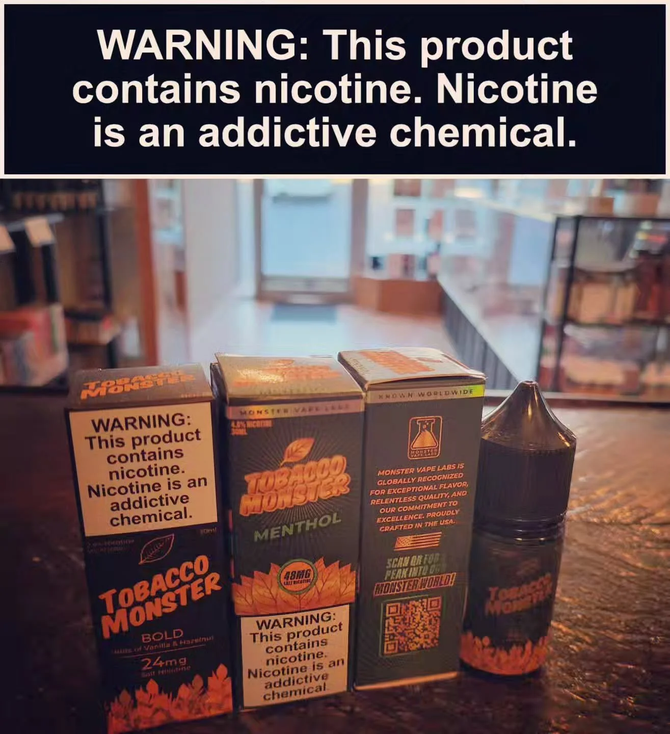Here's a recent addition to our nic salt selection at our Doylestown shop! If you're looking for a simple, authentic tobacco flavor reminiscent of a cigarette, this flavor is for you. Tobacco Monster Menthol is a refined blend of robust, earthy tobac