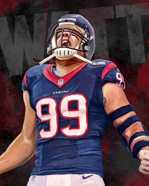 JJ Watt Digital Painting