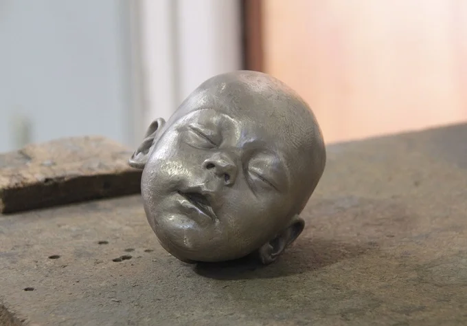 The bronze before patina.