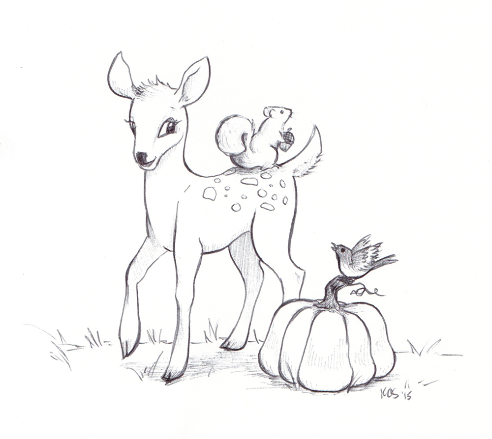 Woodland Creatures (Inktober 2015)