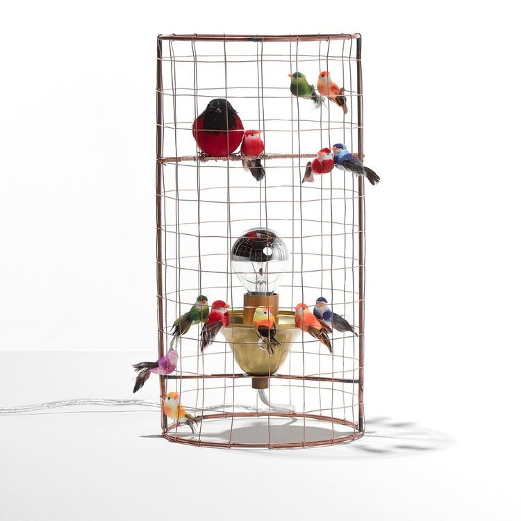 MATHIEU CHALLERES MINI-LAMPE VOLIERE BIRD LAMP