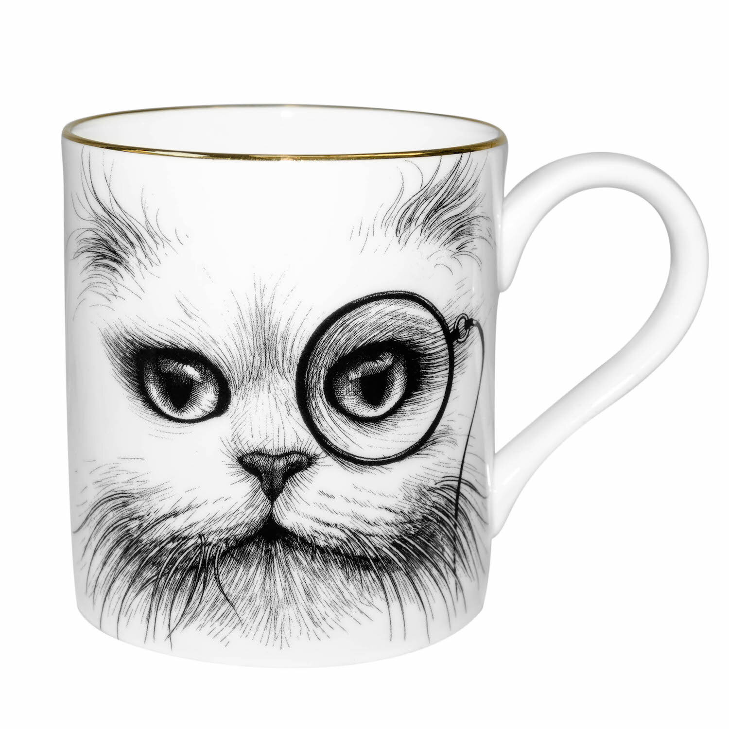 Rory Dobner Cat Monocle Mug