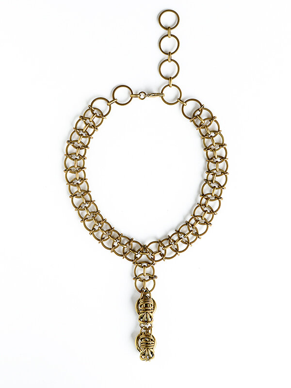 Michelle Ross Cameron Brass Necklace