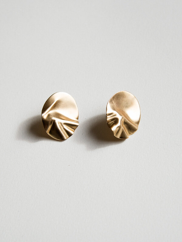 Michelle Ross ODETTE BRASS Earrings (Gold)