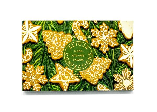 Alicja Postcard Chocolate bars - Gingerbread