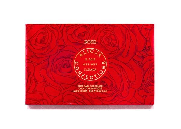 Alicja Postcard Chocolate bars - Rose