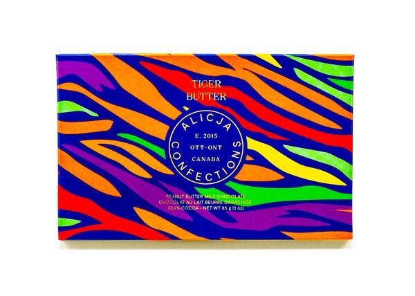 Alicja Postcard Chocolate bars - Tiger Butter