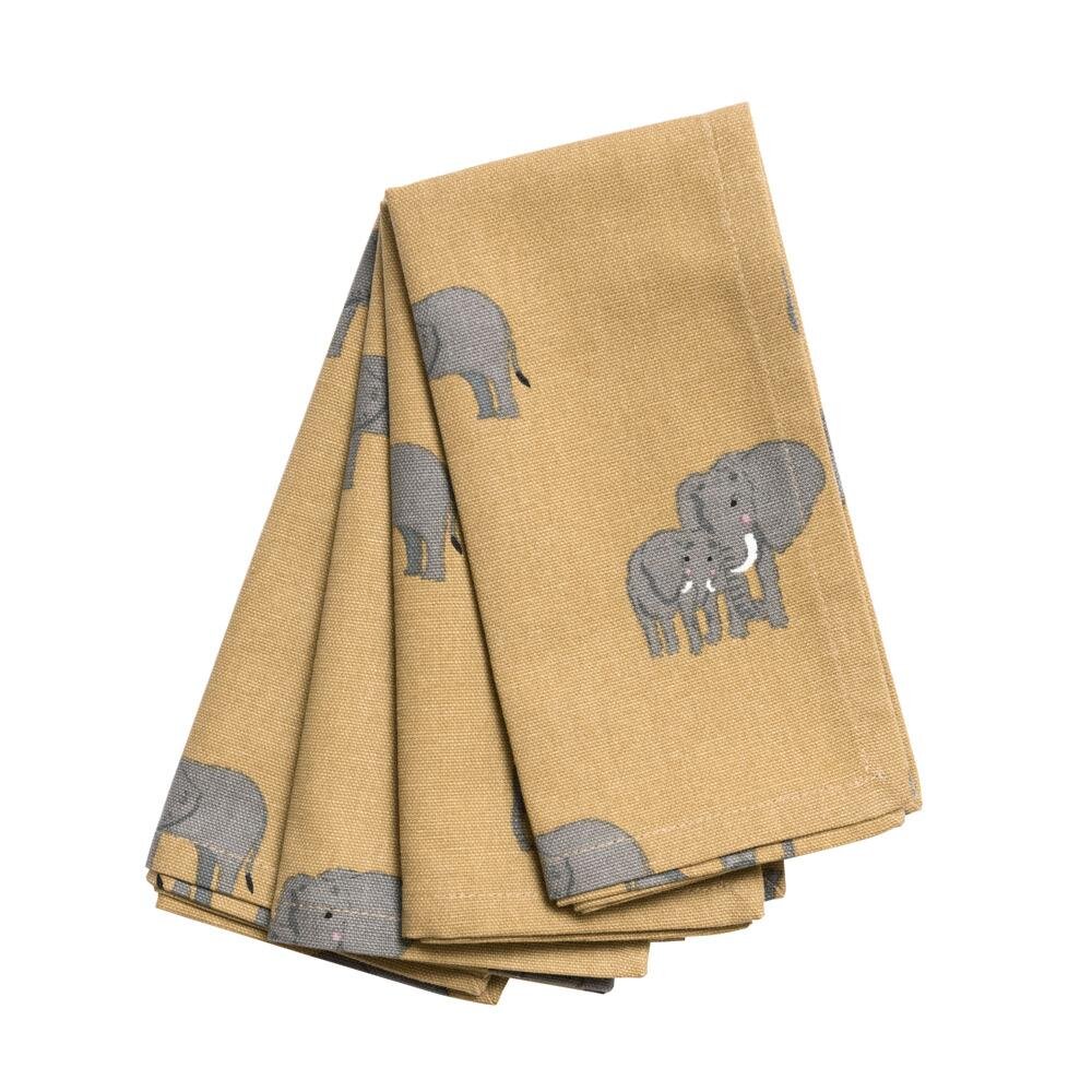SOPHIE ALLPORT Elephant  Cotton Napkins