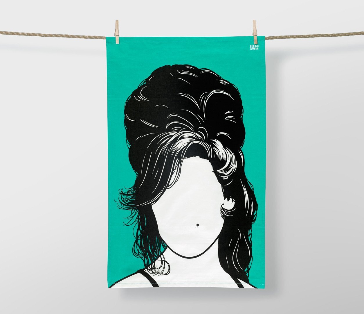 BOLD &amp; NOBLE TEA TOWELS - AMY WINEHOUSE