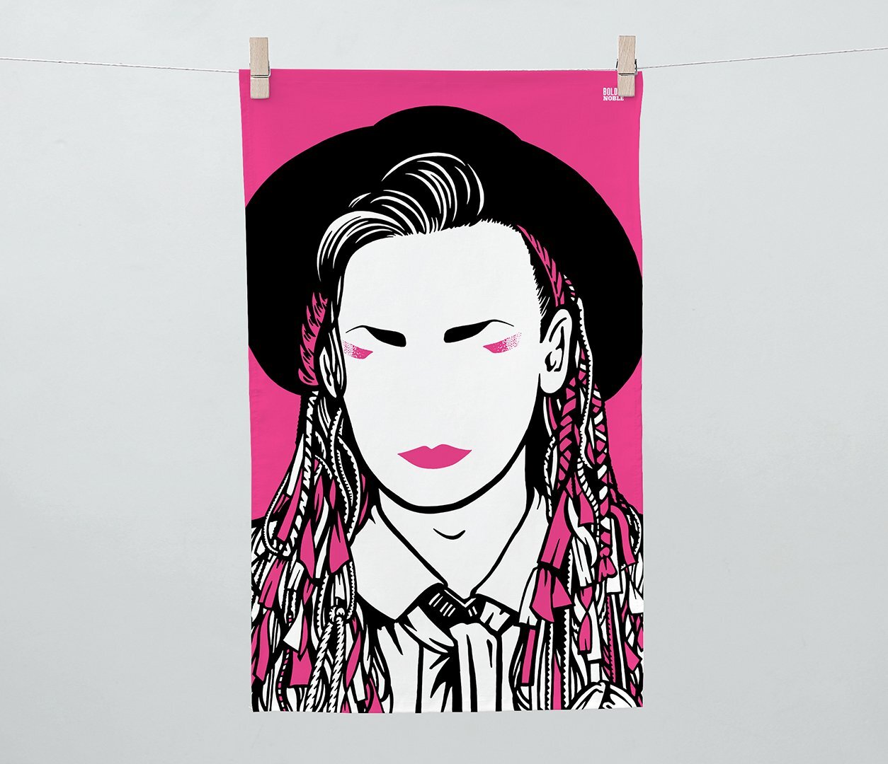 BOLD &amp; NOBLE TEA TOWELS - BOY GEORGE