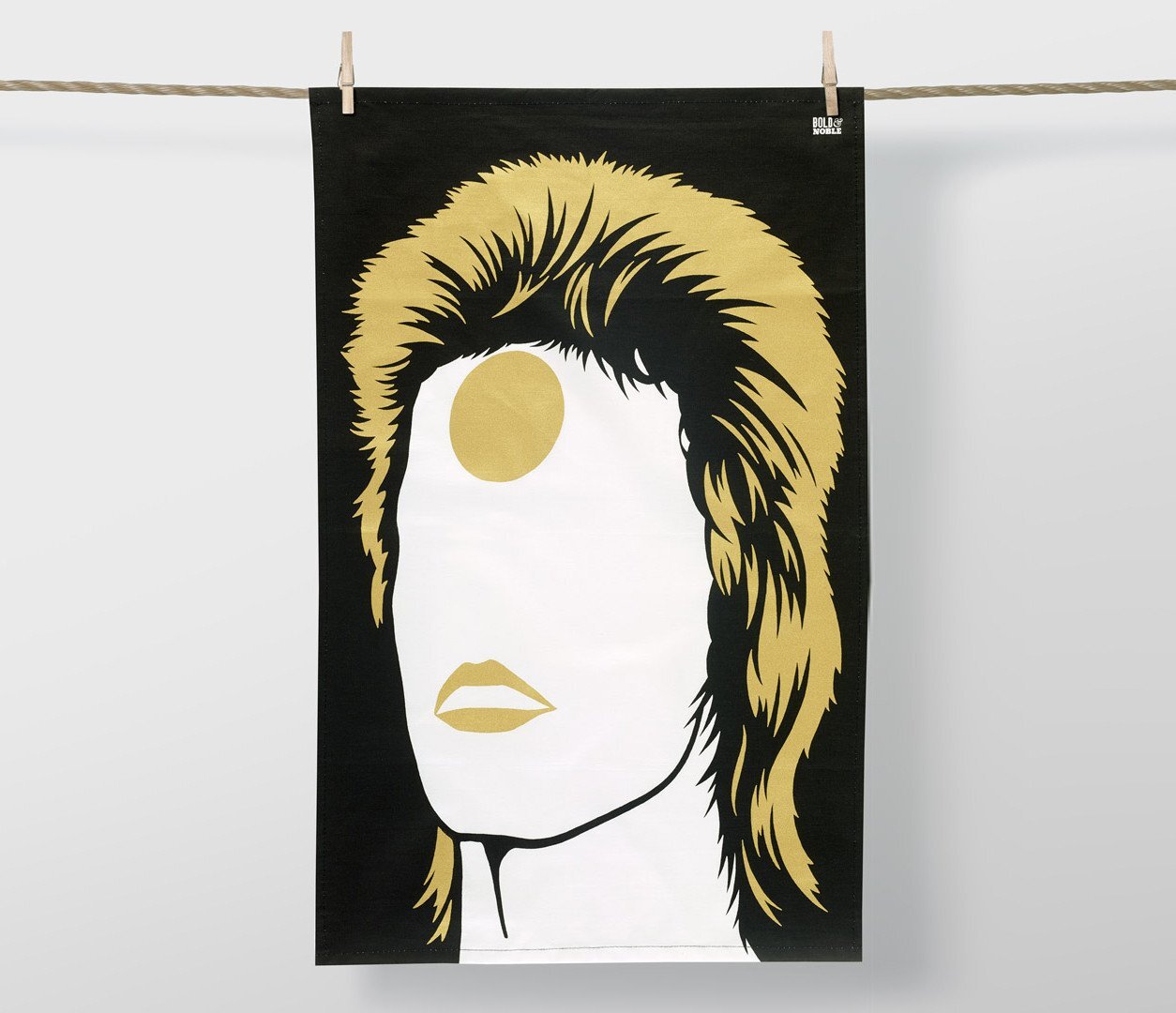 BOLD &amp; NOBLE TEA TOWELS - DAVID BOWIE (ZIGGY STARDUST)