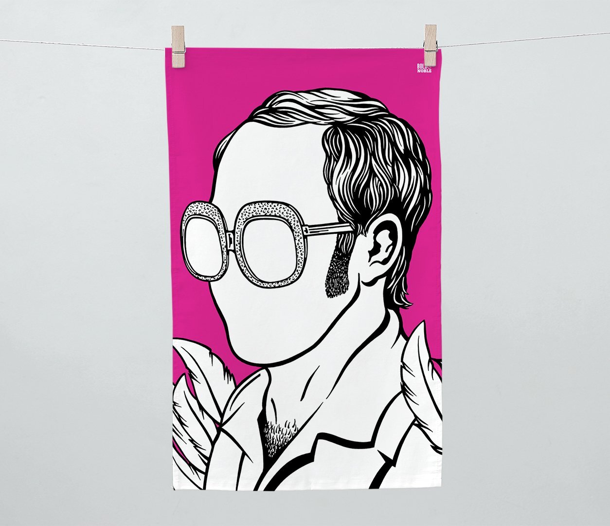 BOLD &amp; NOBLE TEA TOWELS - ELTON JOHN