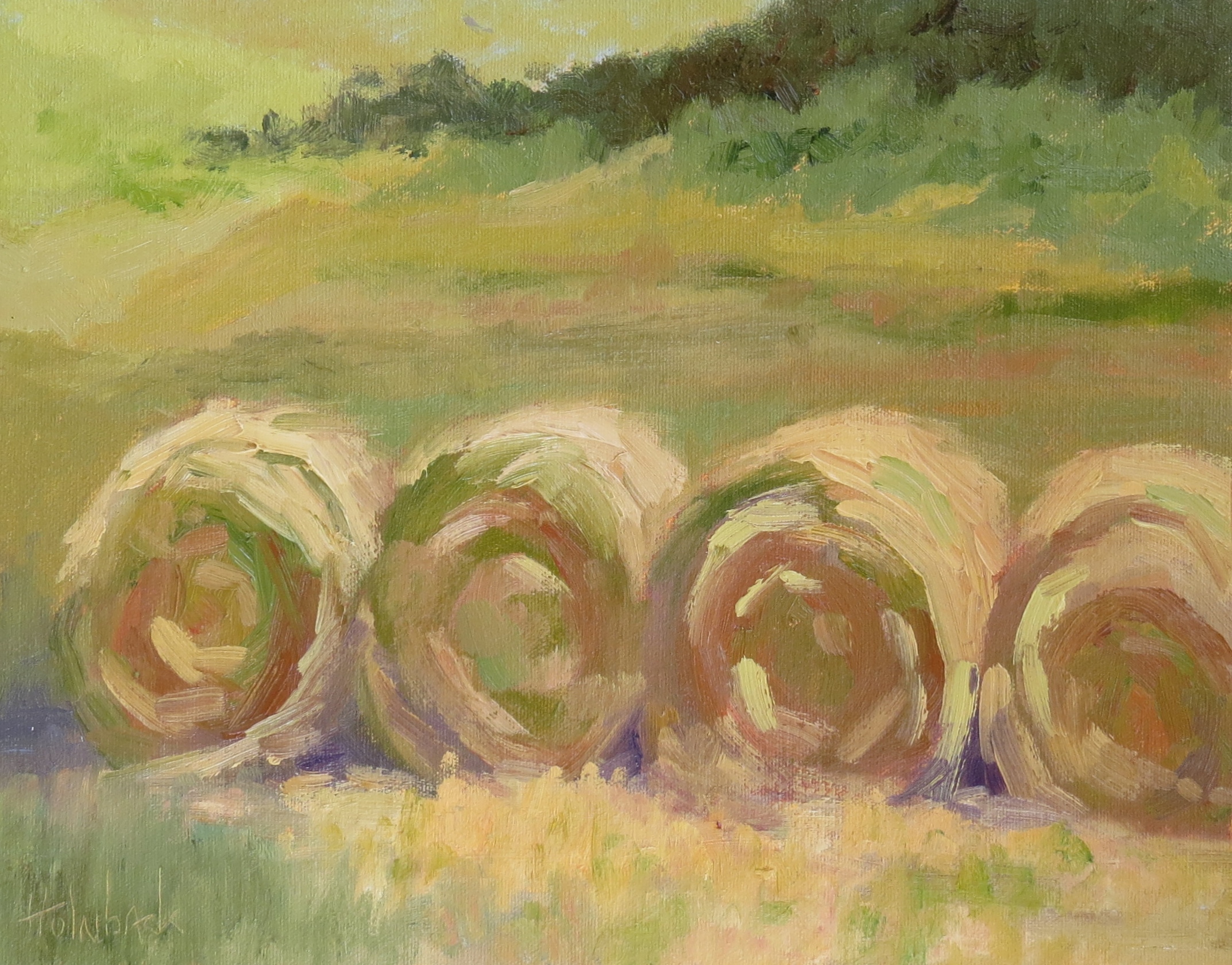 Fresh Bales  11" x 14"