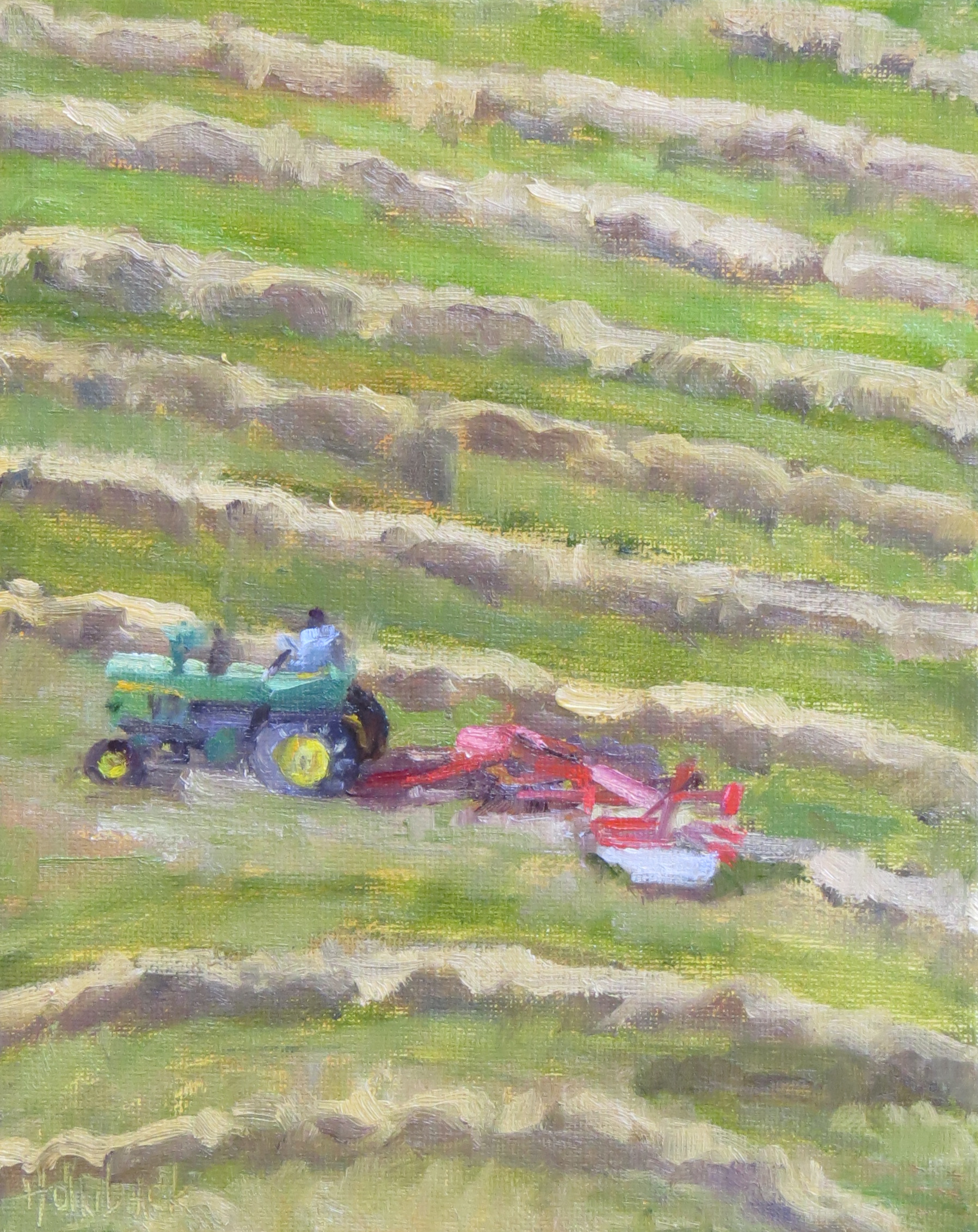 Raking The Hay  10" x 8"  Private Collection