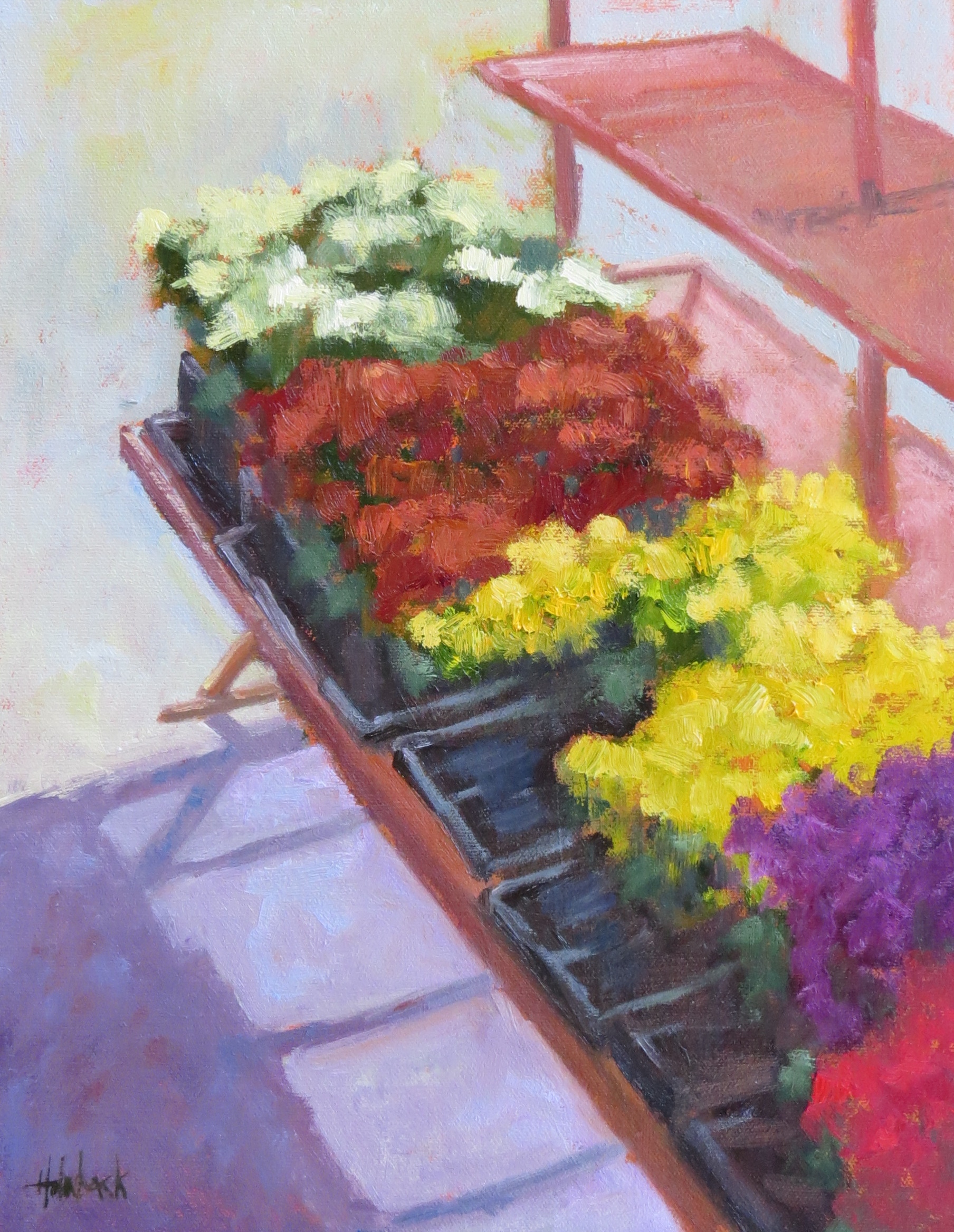 Fall Mums  14" x 11"