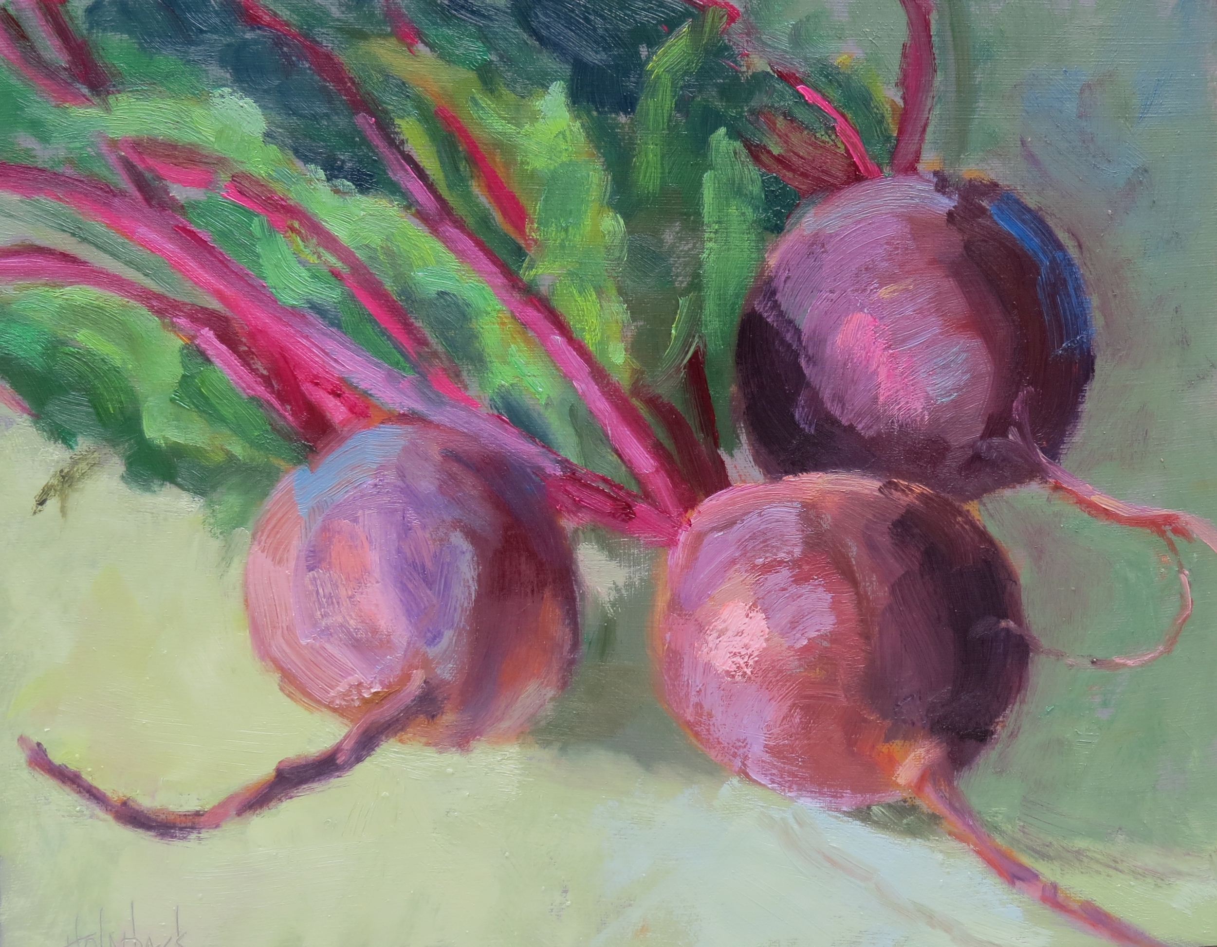 In A Heart Beet  8" x 10"  SOLD