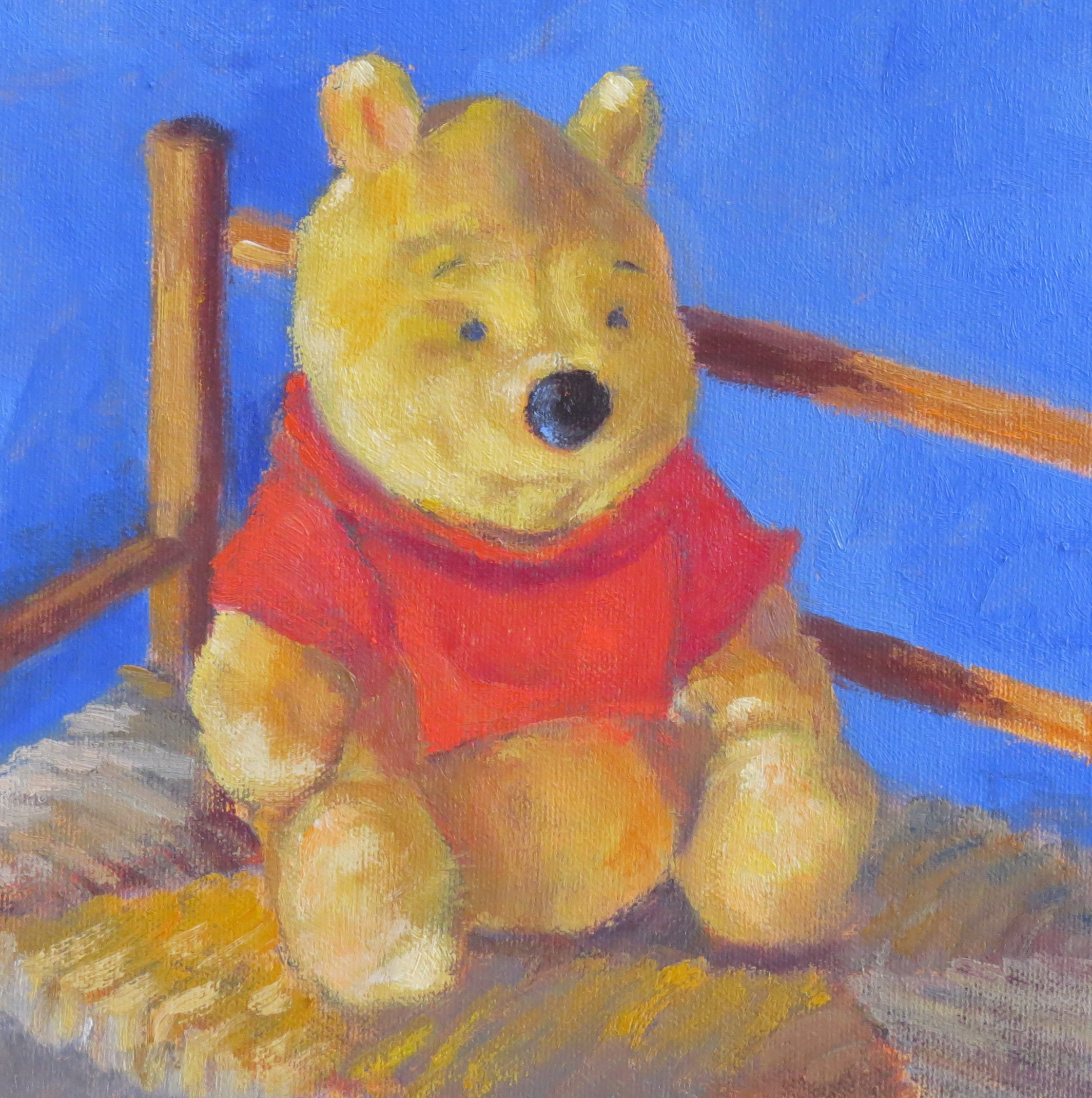 Winnie The Pooh  8" x 8"  Private Collection