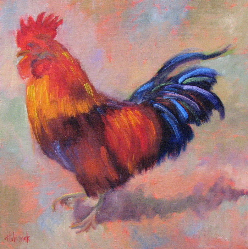 The Strutter  12" x 12"  SOLD