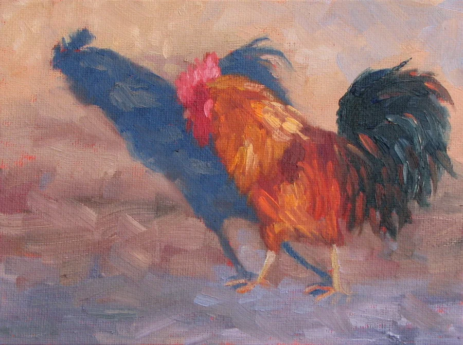 Patzcuaro Rooster 6" x 8"
