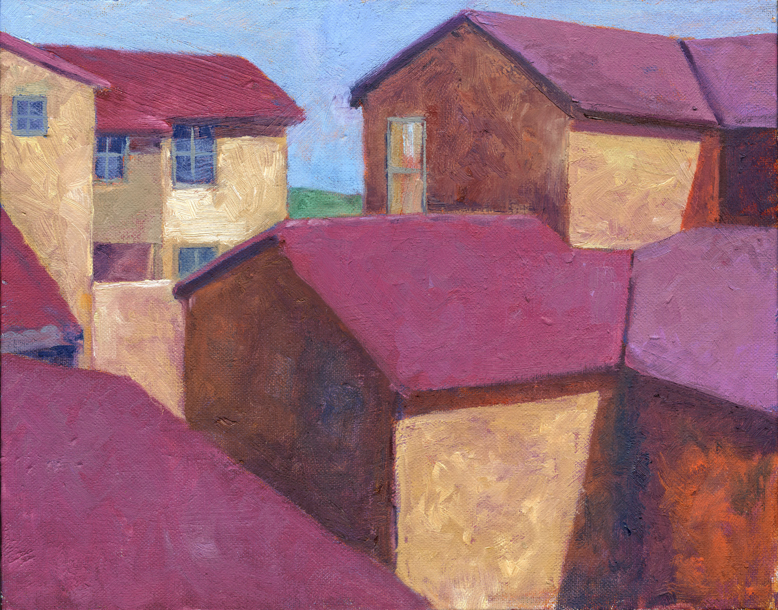 Rooftops  11" x 14"  SOLD